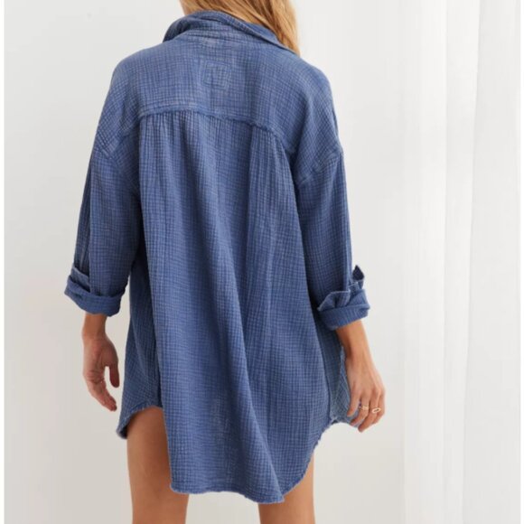 Aerie Gauzy Coverup Shirt - Picture 2 of 7